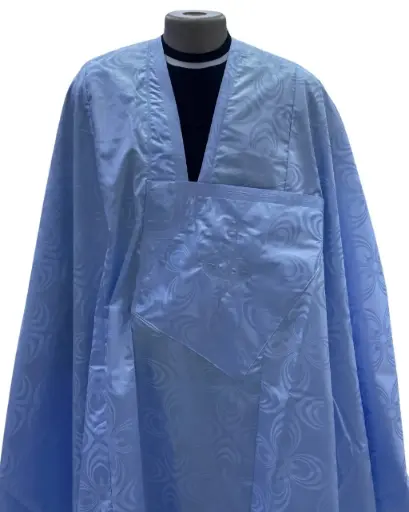 getzner bleu ciel  – boubou 8m avec pantalon simple 1737