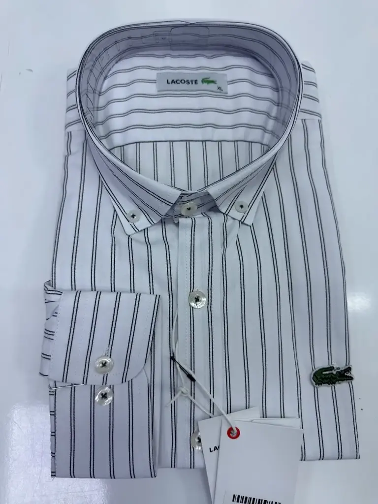  chemises longues manches lacoste