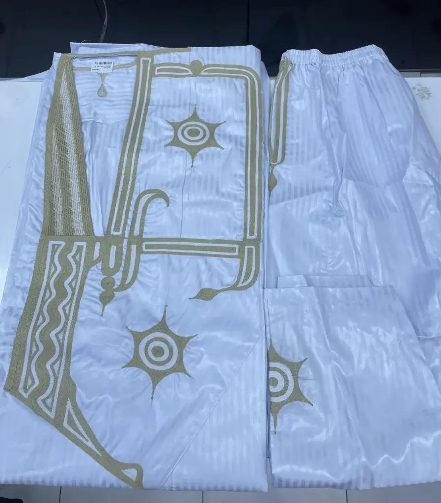  بيما أبيض 8م بانتلوه خياطة داومة  (الكج) سلكين 