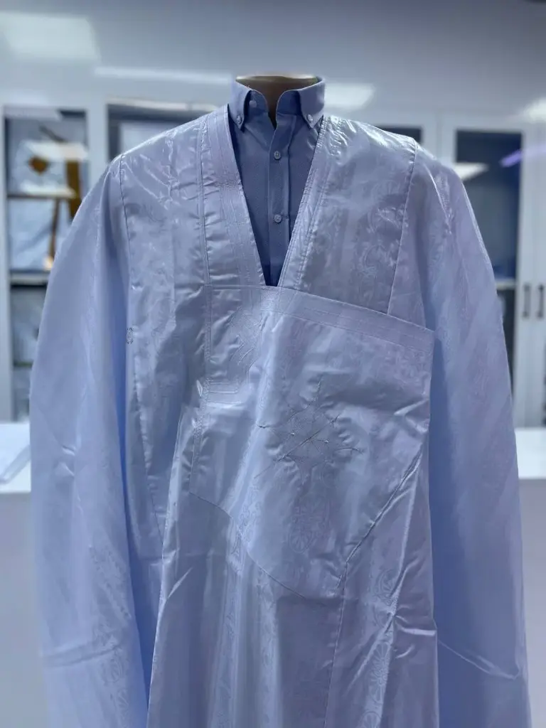 أزبي أبيض دراعة 8م بانتلوه دسيه حديث سيمبل  003