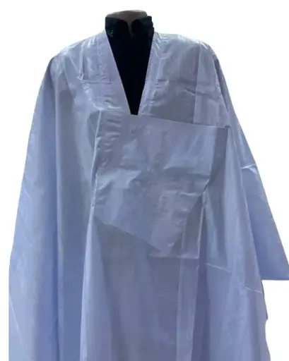 Azbi blanc – boubou 8m avec pantalon simple 1414